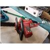 Image 3 : HOMELITE ELECTRIC CHAINSAW, LITTLE KICKER PIPE BENDER, AND ELECTRIC DRILL