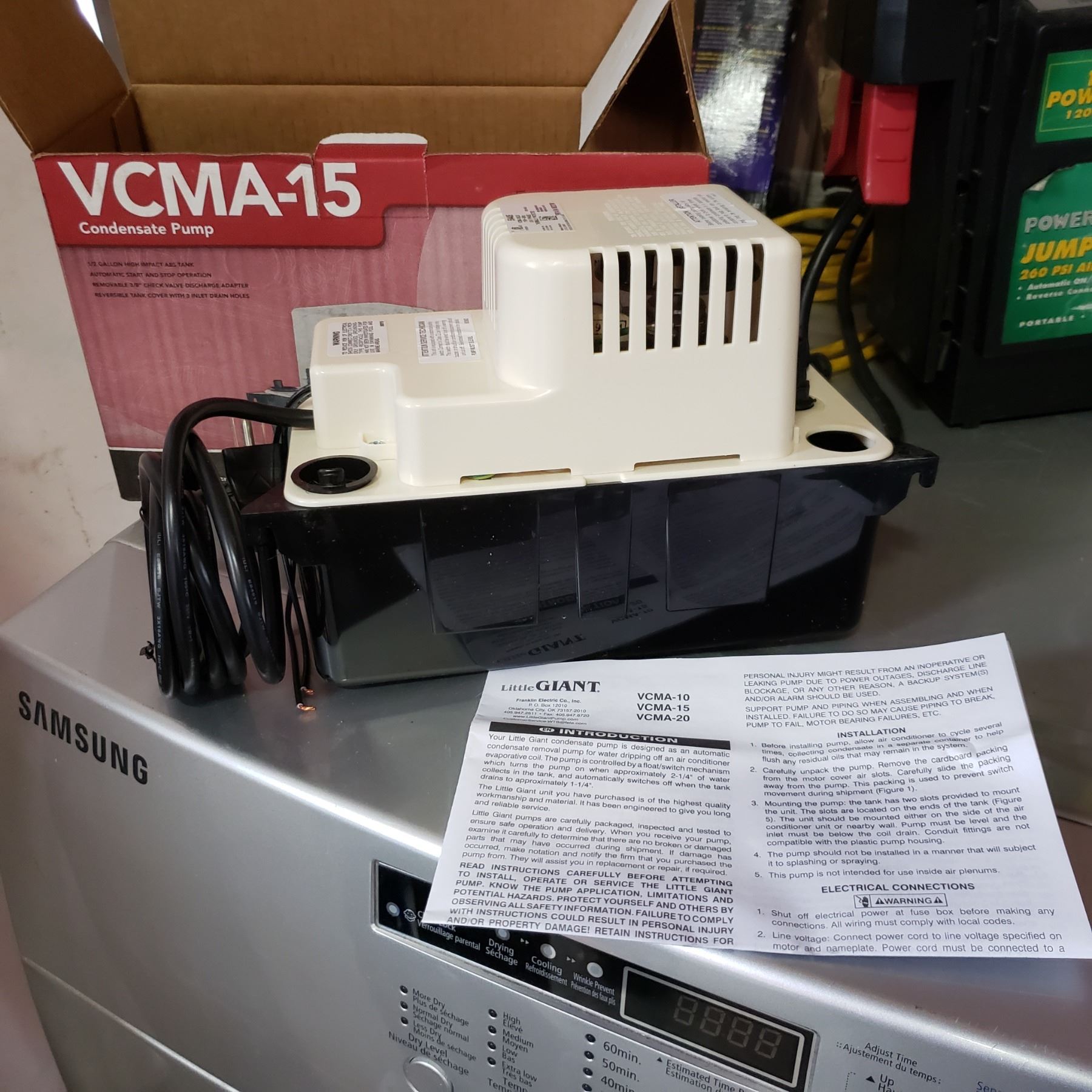 LITTLE GIANT CONDENSATE PUMP VCMA15 NEW IN BOX