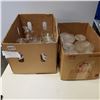 Image 1 : CRYSTAL GLASSES AND DOLPHIN FIGURE AND ITALY DISHES