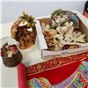 Image 2 : TRAY OF RELIGIOUS FIGURES, SNOW GLOBE, EASTERN SCROLL