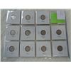 Image 8 : 11 DIFFERENT CANADIAN SILVER DIMES 1940 -1952 KING GEORGE VI .800 SILVER