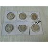 Image 1 : 6 1960S CANADIAN 50C COINS