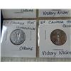 Image 8 : 20 SPECIAL CANADIAN NICKELS 1942 TOMBAC, 1943 TOMBAC VICTORY, 1944 VICTORY, 1945 VICTORY, 1967 CENTE