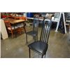 Image 2 : 2 BLACK METAL DINING CHAIRS