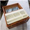 Image 2 : VINTAGE LEATHER JEWELLERY BOX
