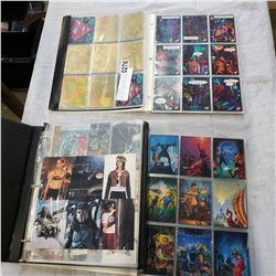 4 BINDERS OF SUPERMAN, TANK GIRL, AND OTHER TRADING CARDS