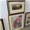 Image 1 : PAUL SIGNAC FRENCH PRINT AND WATER COLOUR ON PAPER BLOSSOMS BEAUTIFUL BY FRED THOMPSON