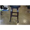 Image 3 : WOOD AND LEATHER BAR STOOL
