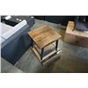 Image 1 : 2 BRAND NEW THICK TOP INDUSTRIAL LOOK ENDTABLES - RETAIL $149EA