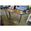 Image 1 : BRAND NEW INDUSTRAIL MODERN CONSOLE TABLE - RETAILED $299