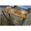 Image 3 : BRAND NEW INDUSTRAIL MODERN CONSOLE TABLE - RETAILED $299