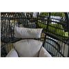 Image 8 : BRAND NEW OUTDOOR MODERN FOLDABLE HANGING CHAIR W/ LIGHT GREY CUSHIONS - RETAIL $959 RATED FOR 300LB