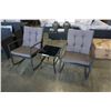Image 8 : BRAND NEW 3 PIECE STEEL WICKER ROCKING CHAIR SET W/ GLASS TOP END TABLE - RETAIL $699