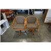 Image 1 : 2 OAK ROLLING CHAIRS