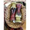 Image 3 : 4 POTTERY CANDLE STICKS