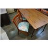 Image 2 : PINE DINING TABLE W/ 4 CHAIRS