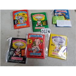 1986 UNOPENED SEALED TOPPS GARBAGE PAIL KIDS STICKERS RARE SERIES 3, 4, 5, 6, 11, 14