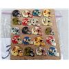 Image 1 : 20 VINTAGE 1980S STARLINE NFL TEAM HELMET PINS
