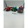 Image 1 : Lot of 3 Vintage Toys. Tonka Fire Truck Buddy L Fire Truck and a Tractor.