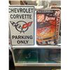 Image 1 : Lot of 2 Newer Racing Car Signs. Nascar is Plastic and the Chevrolet is Metal.