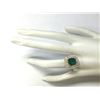 Image 4 : 3.50 CTW Natural Emerald And Diamond Ring 14K Solid Yellow Gold