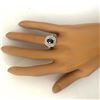 Image 6 : 2.26 CTW Natural Sapphire 18K Solid White Gold Diamond Ring