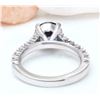 Image 3 : 3.15 CTW Natural Sapphire 14K Solid White Gold Diamond Ring
