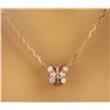 Image 1 : 0.20 CTW Diamond 18K Rose Gold Necklace