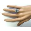 Image 4 : 6.80 CTW Natural Aquamarine And Diamond Ring In 14k Solid White Gold
