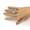 Image 6 : 1.85 CTW Natural Sapphire 14K Solid White Gold Diamond Ring