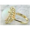 Image 6 : 6.55 CTW Opal 18K yellow Gold Diamond Ring