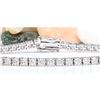Image 1 : 5.00 CTW Natural Diamond 18K Solid White Gold Bracelet