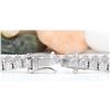 Image 2 : 5.00 CTW Natural Diamond 18K Solid White Gold Bracelet