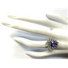 Image 4 : 5.20 CTW Natural Tanzanite Diamond Ring 14K Solid White Gold