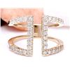 Image 1 : 0.60 CTW Natural Diamond 18K Solid Yellow Gold Ring