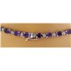 Image 3 : 43.05 CTW Amethyst 14K White Diamond Necklace