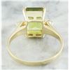 Image 4 : 2.26 CTW Peridot 18K Yellow Gold Diamond Ring