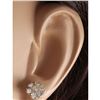 Image 3 : 2.45 CTW Natural Diamond Earrings 18K Solid Yellow Gold