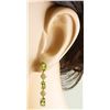 Image 4 : 2.65 CTW Peridot 18K Yellow Gold Diamond Earrings