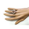 Image 4 : 12.01 CTW Natural Morganite And Diamond Ring In 14k White Gold