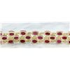 Image 5 : 37.96 CTW Ruby 18K Yellow Gold Diamond Bracelet