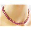 Image 2 : 64.30 CTW Ruby 18K Yellow Gold Diamond Necklace