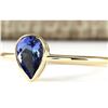 Image 2 : 0.50 CTW Natural Tanzanite Ring In 18K Yellow Gold