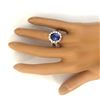 Image 6 : 5.32 CTW Natural Tanzanite 18K Solid White Gold Diamond Ring