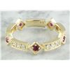Image 2 : 0.43 CTW Ruby 18K Yellow Gold Diamond Ring