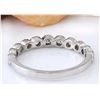 Image 3 : 0.60 CTW Natural Diamond 18K Solid White Gold Ring