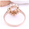 Image 3 : 2.05 CTW Natural Morganite 18K Solid Rose Gold Diamond Ring