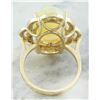 Image 4 : 7.05 CTW Opal 14K Yellow Gold Diamond Ring