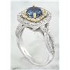 Image 3 : 2.26 CTW Sapphire 18K Two Tone Gold Diamond Ring