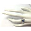 Image 4 : 2.20 CTW Natural Blue Tanzanite And Diamond Ring In 18K White Gold
